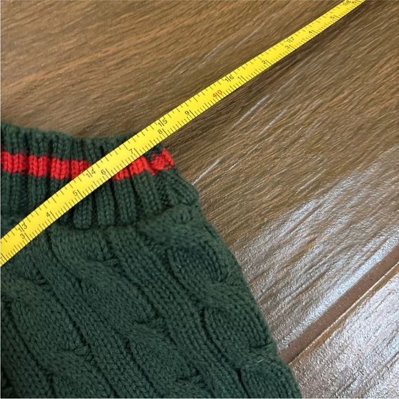 Strasburg Boys Argyle Red Green Holiday Sweater Vest 5 6 7 - Picture 3 of 4